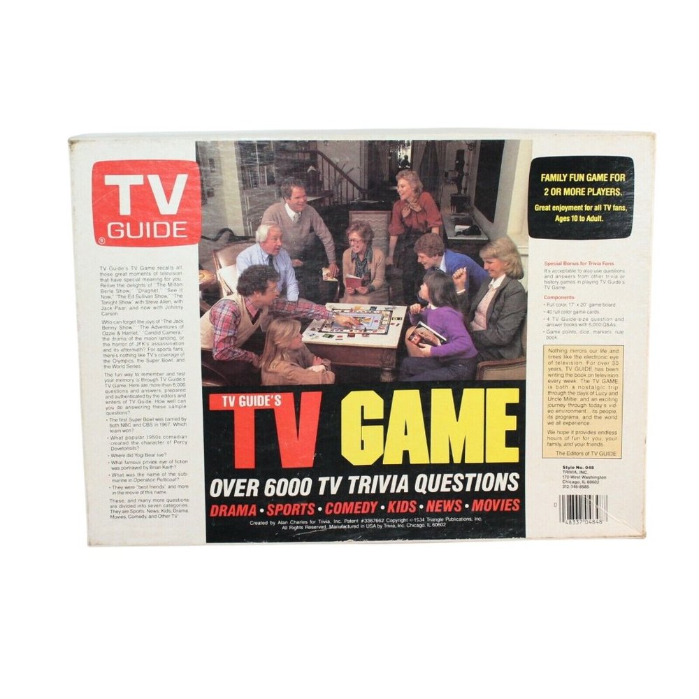 Vintage 1984 TV Guide Board Game Complete Triangle Productions Complete USA - Picture 7 of 12